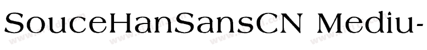 SouceHanSansCN Mediu字体转换